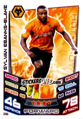 Sticker Sylvan Ebanks-Blake - NPower Championship 2012-2013. Match Attax n. 216 - Topps