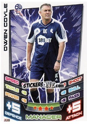 Sticker Owen Coyle - NPower Championship 2012-2013. Match Attax - Topps