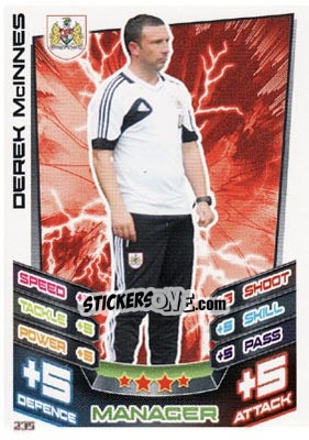 Sticker Derek McInnes - NPower Championship 2012-2013. Match Attax - Topps