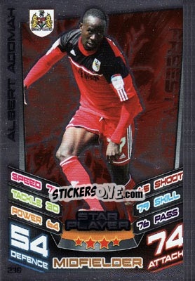 Sticker Albert Adomah - NPower Championship 2012-2013. Match Attax n. 236 - Topps