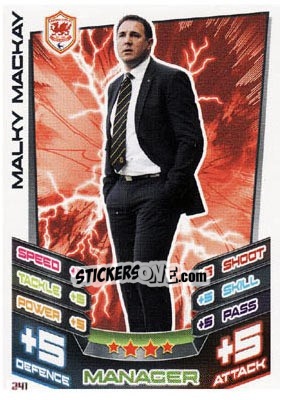 Sticker Malky Mackay - NPower Championship 2012-2013. Match Attax n. 241 - Topps