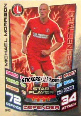 Sticker Michael Morrison - NPower Championship 2012-2013. Match Attax n. 245 - Topps