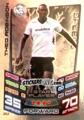 Sticker Theo Robinson - NPower Championship 2012-2013. Match Attax - Topps