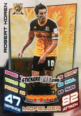 Sticker Robert Koren - NPower Championship 2012-2013. Match Attax n. 257 - Topps