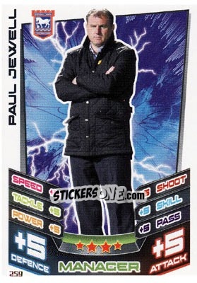Sticker Paul Jewell - NPower Championship 2012-2013. Match Attax n. 259 - Topps