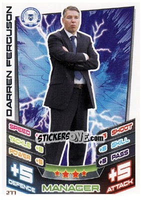 Sticker Darren Ferguson - NPower Championship 2012-2013. Match Attax n. 277 - Topps