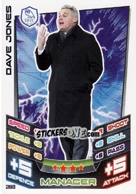 Cromo Dave Jones - NPower Championship 2012-2013. Match Attax n. 280 - Topps