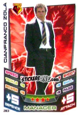 Sticker Gianfranco Zola - NPower Championship 2012-2013. Match Attax n. 283 - Topps