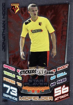 Sticker Jonathan Hogg - NPower Championship 2012-2013. Match Attax n. 284 - Topps