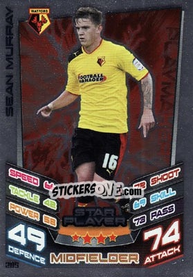 Figurina Sean Murray - NPower Championship 2012-2013. Match Attax n. 285 - Topps