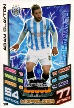 Figurina Adam Clayton - NPower Championship 2012-2013. Match Attax n. 314 - Topps
