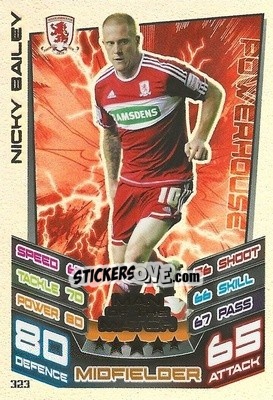 Sticker Nicky Bailey - NPower Championship 2012-2013. Match Attax n. 323 - Topps