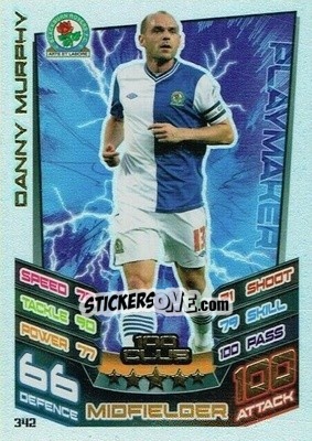 Sticker Danny Murphy - NPower Championship 2012-2013. Match Attax n. 342 - Topps