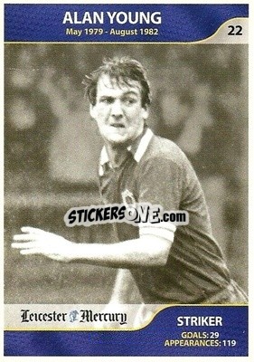 Sticker Alan Young - Leicester Mercury Greatest Players 2003
 - NO EDITOR