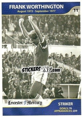 Sticker Frank Worthington - Leicester Mercury Greatest Players 2003
 - NO EDITOR