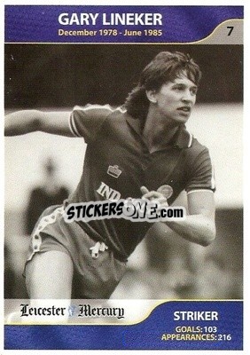 Cromo Gary Lineker - Leicester Mercury Greatest Players 2003
 - NO EDITOR