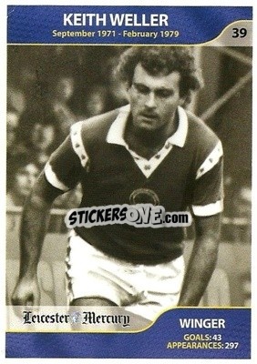 Sticker Keith Weller - Leicester Mercury Greatest Players 2003
 - NO EDITOR