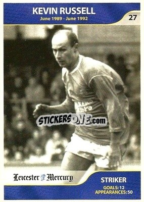 Sticker Kevin Russell - Leicester Mercury Greatest Players 2003
 - NO EDITOR