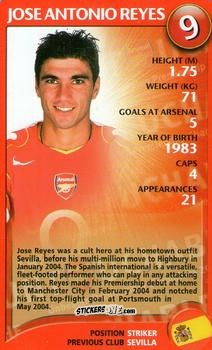 Figurina Jose Antonio Reyes - Arsenal Untouchables 2004-2005
 n. 8 - Top Trumps