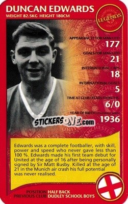 Sticker Duncan Edwards - Manchester United 2005-2006
 - Top Trumps