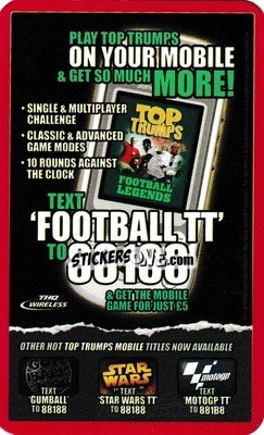 Sticker Play Top Trumps on your mobile - Manchester United 2005-2006
 n. 33 - Top Trumps