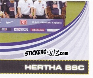 Sticker Team Hertha BSC - German Football Bundesliga 2007-2008 n. 13 - Panini