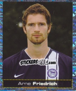 Cromo Arne Friedrich - German Football Bundesliga 2007-2008 - Panini