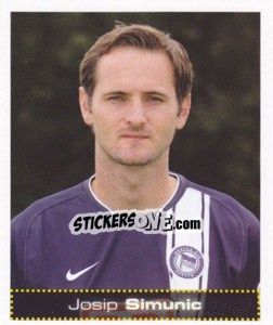 Sticker Josip Simunic - German Football Bundesliga 2007-2008 - Panini
