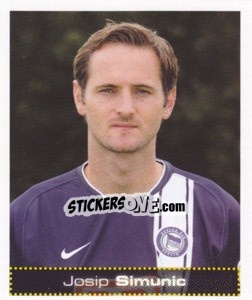 Cromo Josip Simunic - German Football Bundesliga 2007-2008 - Panini