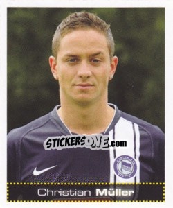 Sticker Christian Müller - German Football Bundesliga 2007-2008 - Panini