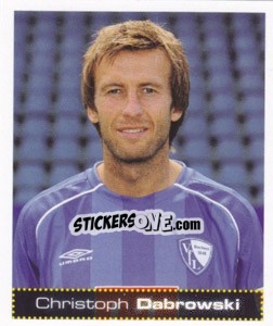 Sticker Christoph Dabrowski - German Football Bundesliga 2007-2008 - Panini