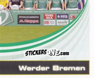 Sticker Team Werder Bremen - German Football Bundesliga 2007-2008 - Panini
