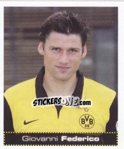 Sticker Giovanni Federico - German Football Bundesliga 2007-2008 - Panini