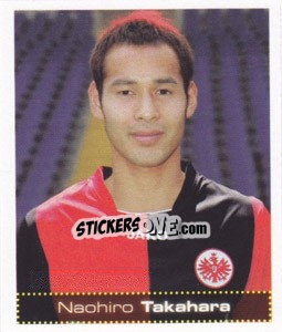 Cromo Naohiro Takahara - German Football Bundesliga 2007-2008 - Panini