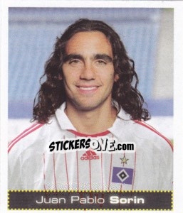 Sticker Juan Pablo Sorin - German Football Bundesliga 2007-2008 - Panini