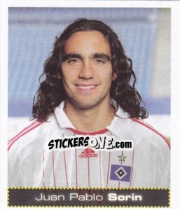 Cromo Juan Pablo Sorin - German Football Bundesliga 2007-2008 - Panini