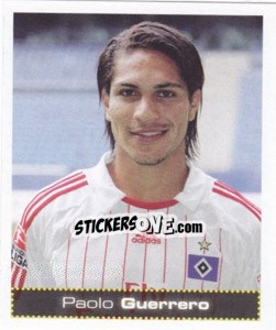 Sticker Paolo Guerrero - German Football Bundesliga 2007-2008 - Panini