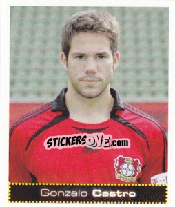Sticker Gonzalo Castro - German Football Bundesliga 2007-2008 - Panini