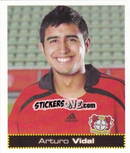 Sticker Arturo Vidal - German Football Bundesliga 2007-2008 - Panini