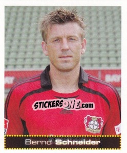 Cromo Bernd Schneider - German Football Bundesliga 2007-2008 - Panini