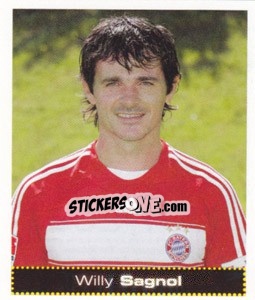 Sticker Willy Sagnol - German Football Bundesliga 2007-2008 - Panini