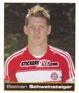 Cromo Bastian Schweinsteiger - German Football Bundesliga 2007-2008 - Panini