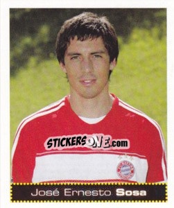 Sticker José Ernesto Sosa - German Football Bundesliga 2007-2008 - Panini