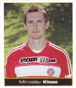 Sticker Miroslav Klose - German Football Bundesliga 2007-2008 n. 354 - Panini