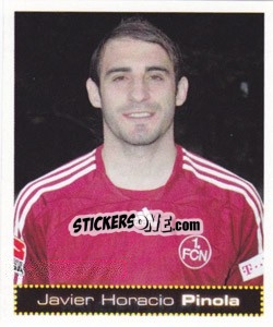 Sticker Javier Horacio Pinola - German Football Bundesliga 2007-2008 - Panini