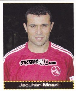 Sticker Jaouhar Mnari - German Football Bundesliga 2007-2008 - Panini