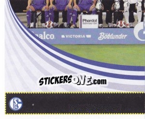 Sticker Team FC Schalke 04 - German Football Bundesliga 2007-2008 n. 417 - Panini