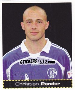 Sticker Christian Pander - German Football Bundesliga 2007-2008 - Panini