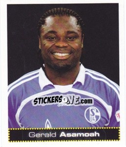 Sticker Gerald Asamoah - German Football Bundesliga 2007-2008 - Panini