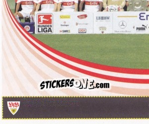 Sticker Team VfB Stuttgart - German Football Bundesliga 2007-2008 n. 444 - Panini
